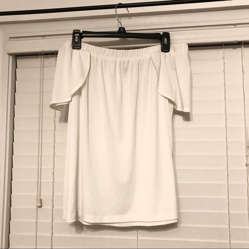 White Off the Shoulder Top
